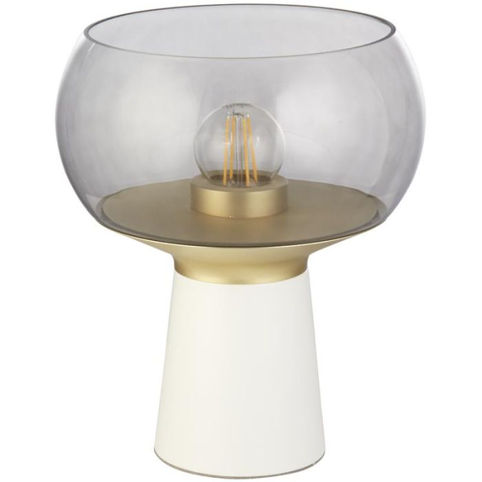 Searchlight Tafellamp Goblet wit 28cm 5053423248646