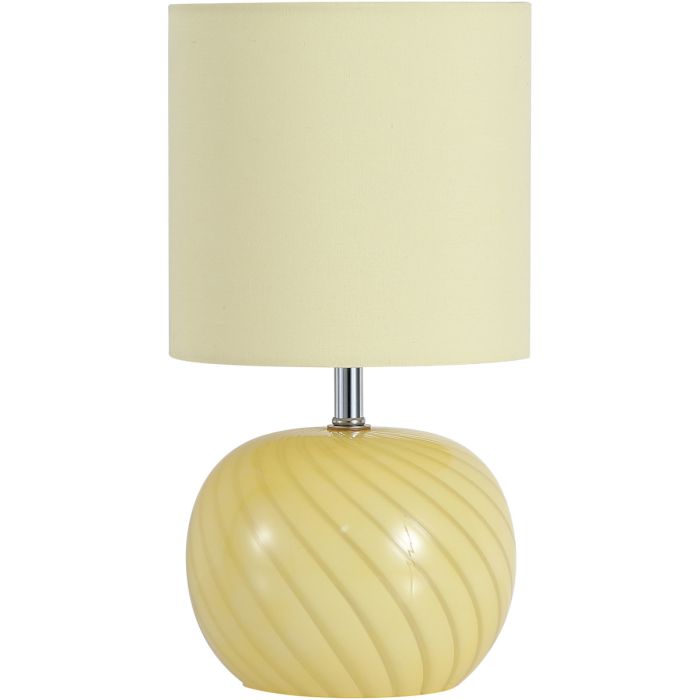 Searchlight Tafellamp Fete geel 31cm 5053423301723