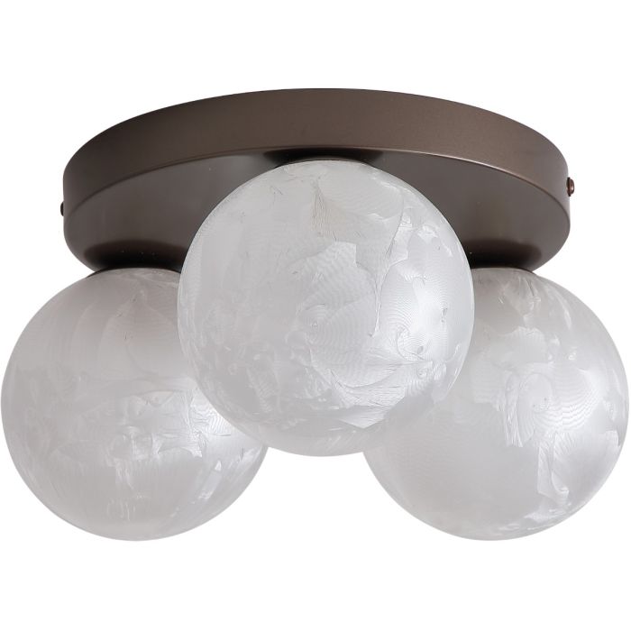 Searchlight Plafondlamp Frosty brons 30cm 5053423326634