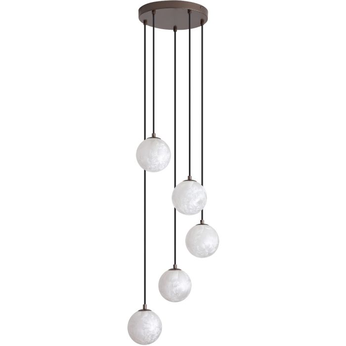 Searchlight Hanglamp Frosty brons 35cm 5053423326658