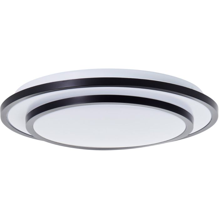 Brilliant Plafonniere Luciano zwart 34cm 4004353426490