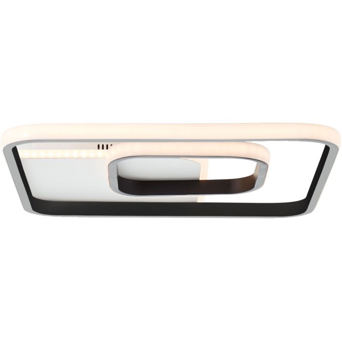 Brilliant Plafondlamp Merapi zwart 40cm 4004353390692