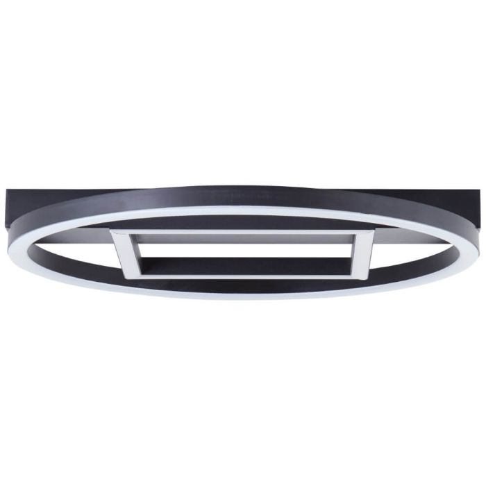 Brilliant Plafondlamp Maureen zwart 37cm 4004353420085