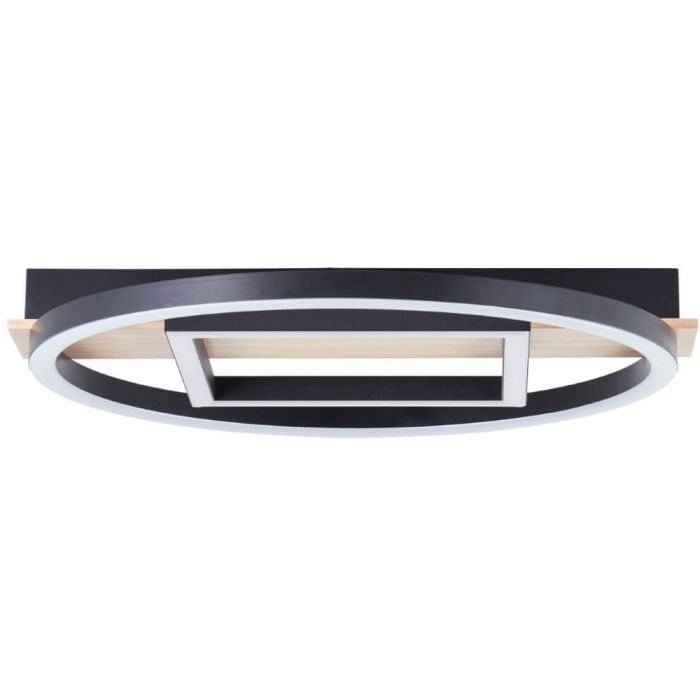 Brilliant Plafondlamp Maureen hout 37cm 4004353420092