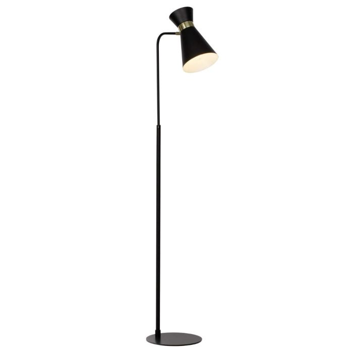Brilliant Vloerlamp Goldy zwart 149cm 4004353292118