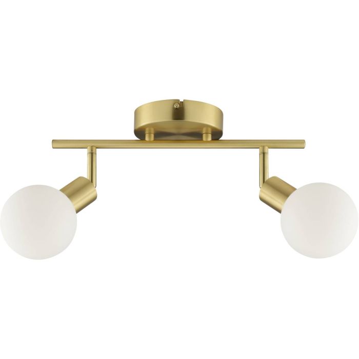 Brilliant Plafondspot Jorge messing 42cm 4004353468100