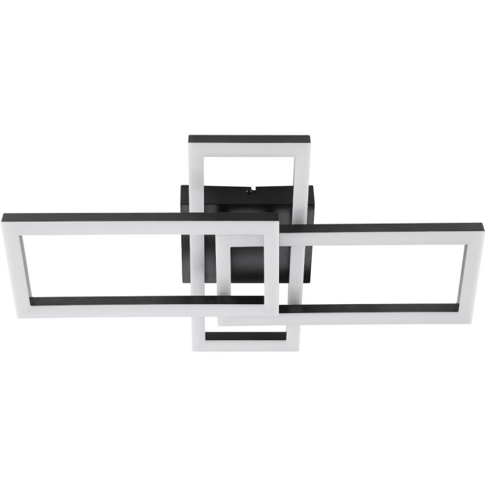 Brilliant Plafondlamp Jorvic zwart 48cm 4004353462986