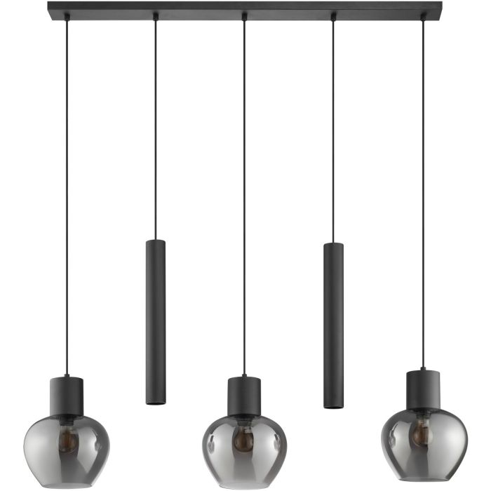 Brilliant Hanglamp Ligari rookglas 123cm 4004353461293