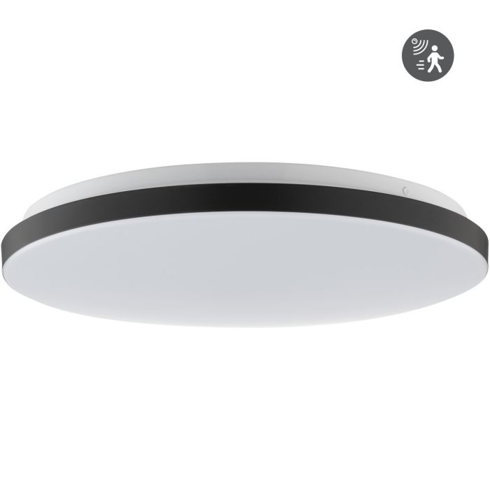 Brilliant Plafonniere Livio zwart 39cm 4004353462887