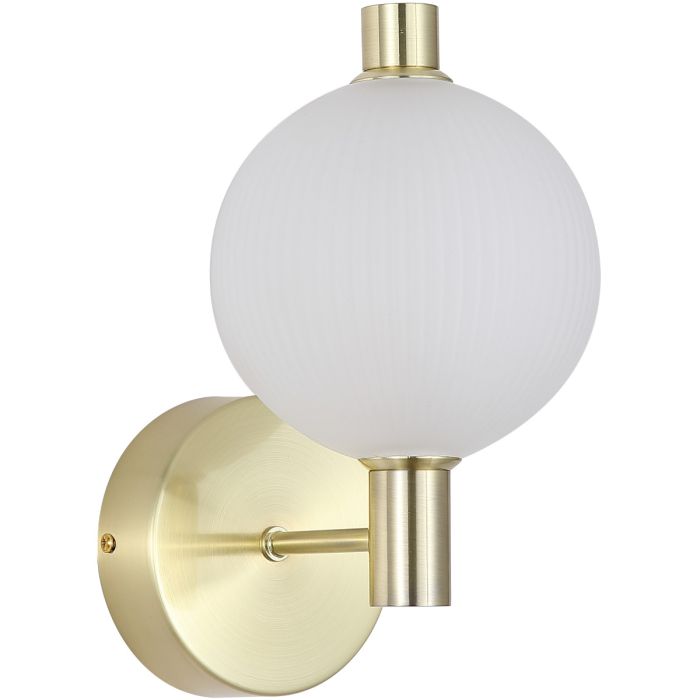 Searchlight Wandlamp Luminique messing 27cm 5053423297170