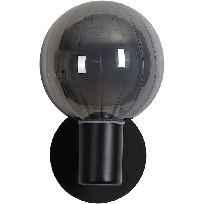 Searchlight Wandlamp Luminsphere zwart 12cm 5053423297392