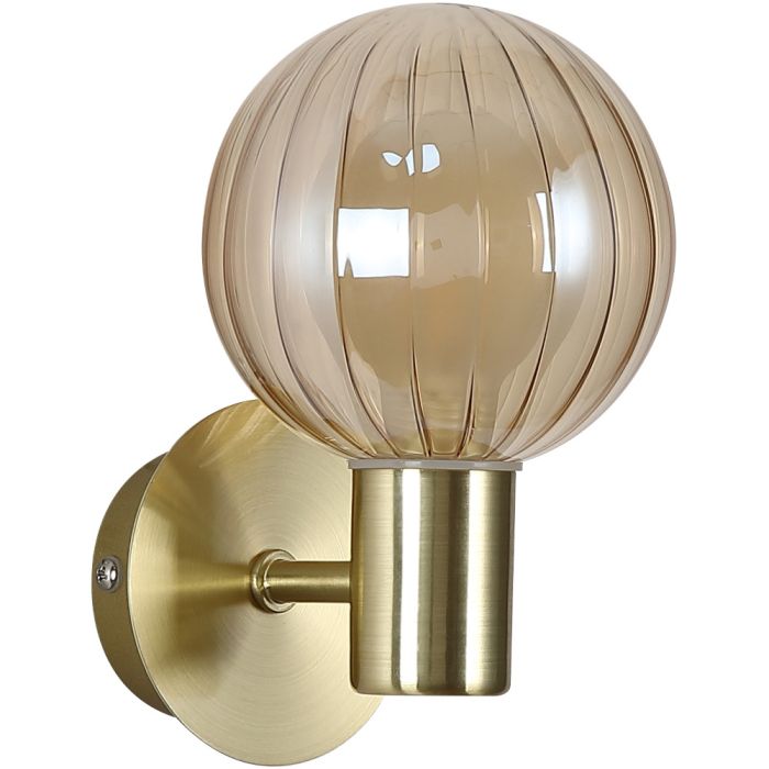 Searchlight Wandlamp Luminsphere goud 12cm 5053423297408