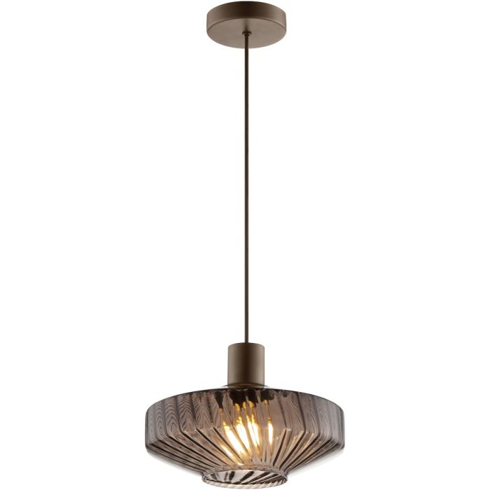 Brilliant Hanglamp Lyn koffie 28cm 4004353476990