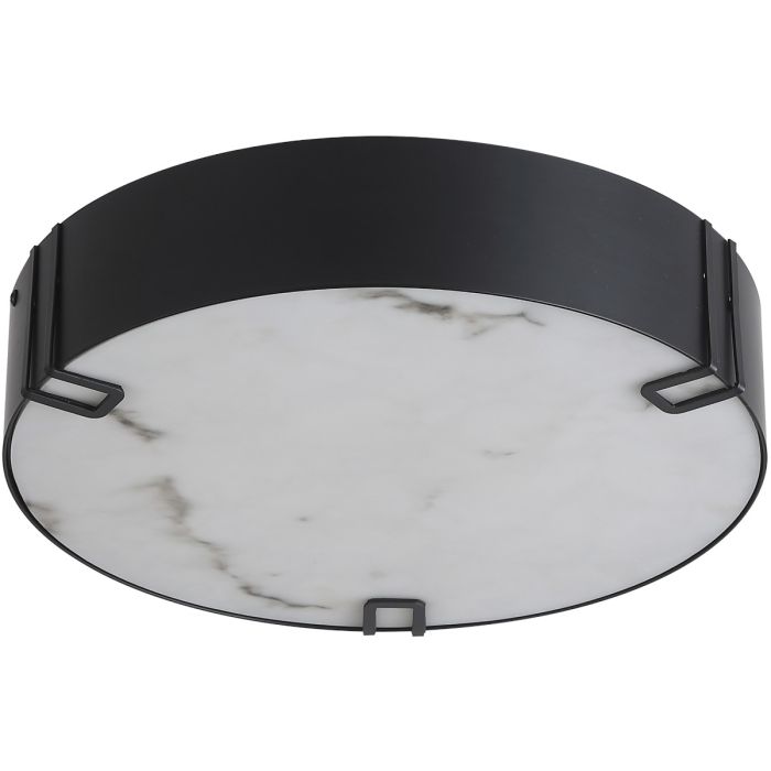 Searchlight Plafondlamp Marmo zwart 35cm 5053423327938