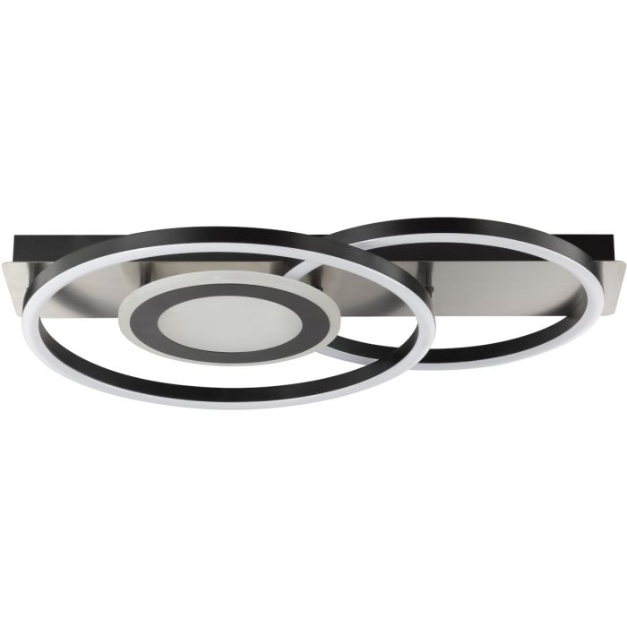 Brilliant Plafondlamp Maureen zwart 55cm 4004353463037