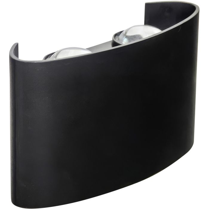 Searchlight Buitenwandlamp Menton matzwart 12cm 5053423329086