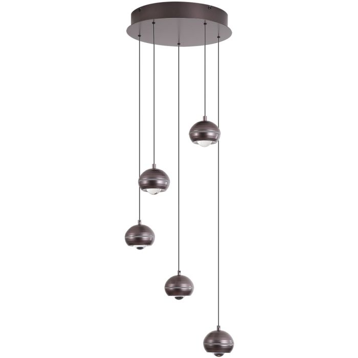 Searchlight Hanglamp Meteor zwartnikkel 38cm 5053423326818