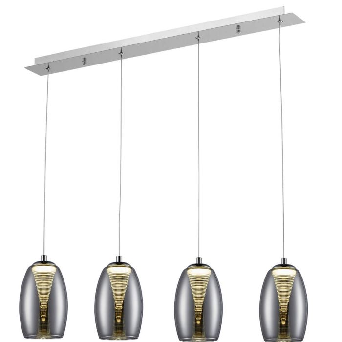 Brilliant Hanglamp Metropolis gerookt 72cm 4004353284519