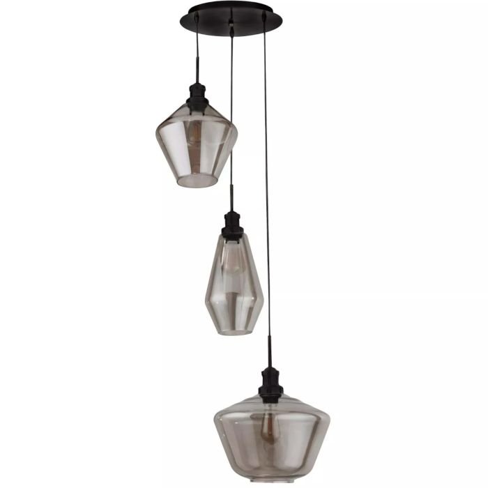 Searchlight Hanglamp Mia rookglas 51cm 5053423158686