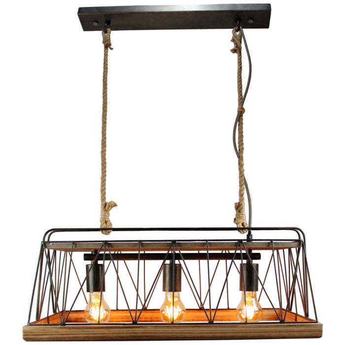 Brilliant Hanglamp Narcy hout 59cm 4004353326707