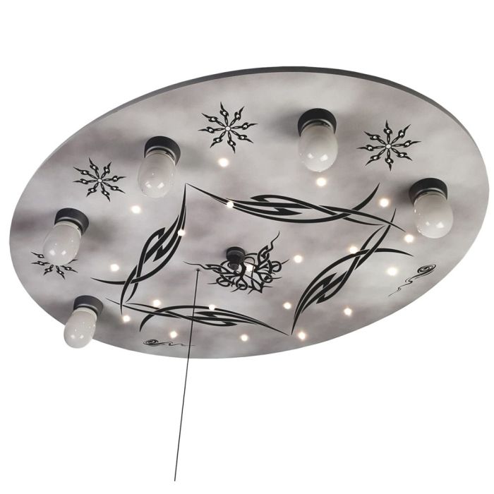 Niermann Standby Plafondlamp Gothic zilver 71cm 4036239106448