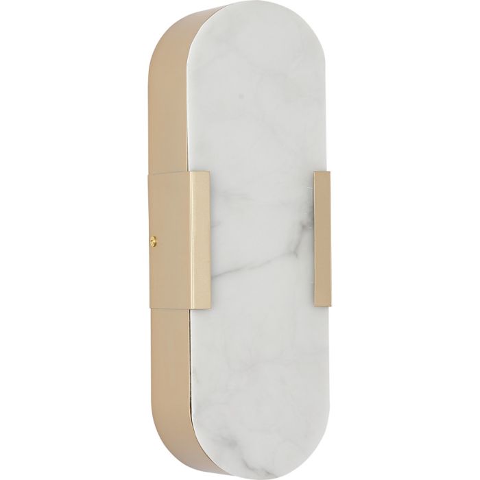 Searchlight Wandlamp Opaline goud 35cm 5053423300733