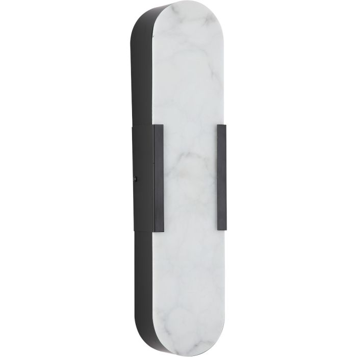 Searchlight Wandlamp Opaline zwart 50cm 5053423300764