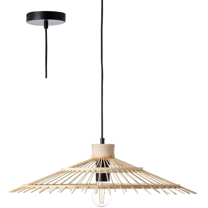 Brilliant Hanglamp Pirae bamboe 58cm 4004353379208