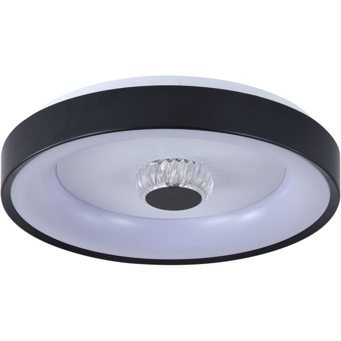 Searchlight Plafonniere Polka zwart 39cm 5053423304359