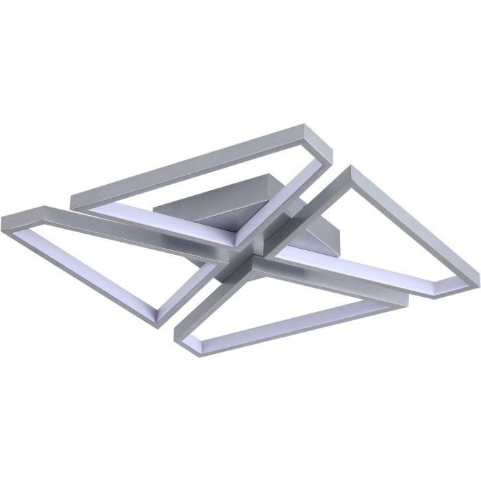 Searchlight Plafonniere Quatro zilver 40cm 5053423302317