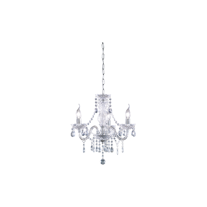 Trio  Kroonluchter Lüster helder 40cm 4017807223811
