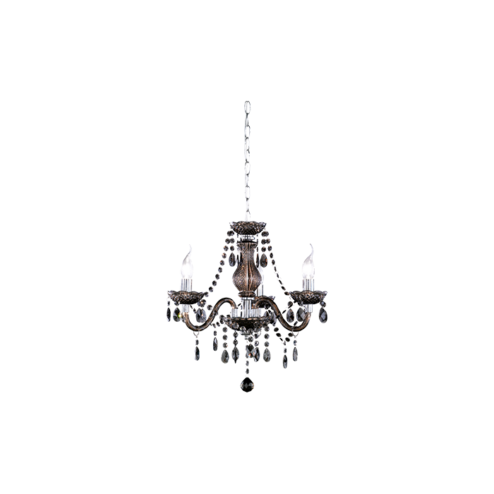 Trio  Kroonluchter Lüster zwart 40cm 4017807223828
