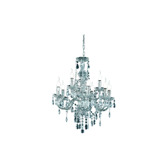 Trio  Kroonluchter Lüster chroom 61cm 4017807138474