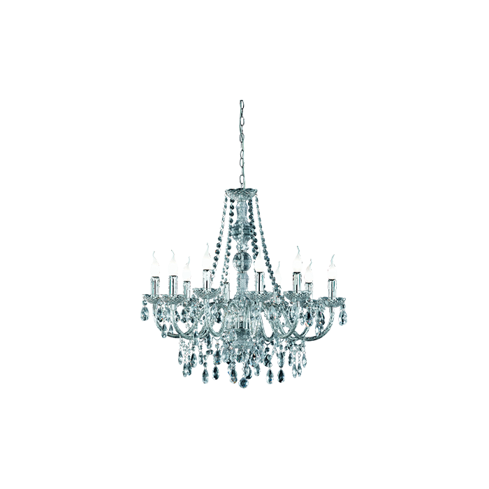 Trio  Kroonluchter Lüster chroom 77cm 4017807138825