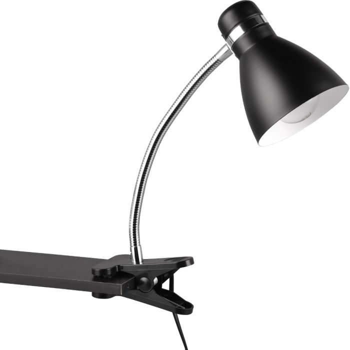 Trio  Klemlamp Harvey zwart 36cm 4017807575095