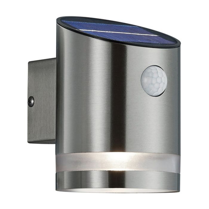 Trio  Sensorlamp Salta Solar staal 13cm 4017807458220