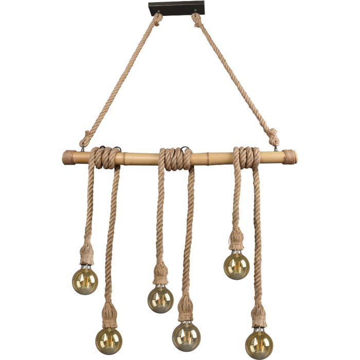 Trio  Hanglamp Wilma bamboe 100cm 4017807473940