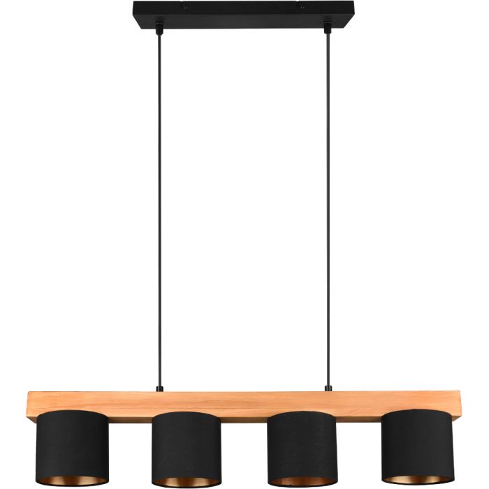 Trio  Hanglamp Cameron zwart 75cm 4017807502923
