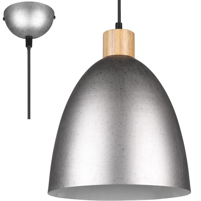 Trio  Hanglamp Jagger staal 25cm 4017807503203