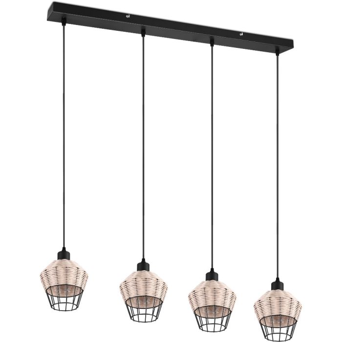 Trio  Hanglamp Bork rotan 95cm 4017807556179