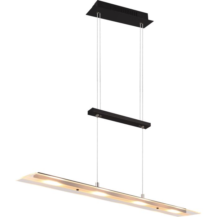 Trio  Hanglamp Milos zwart 80cm 4017807588286