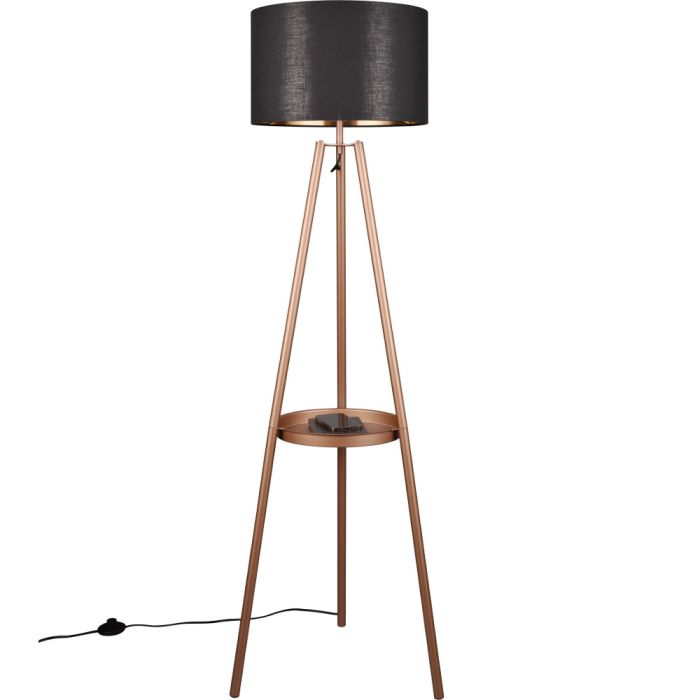 Trio  Vloerlamp Colette koffie 153cm 4017807574555