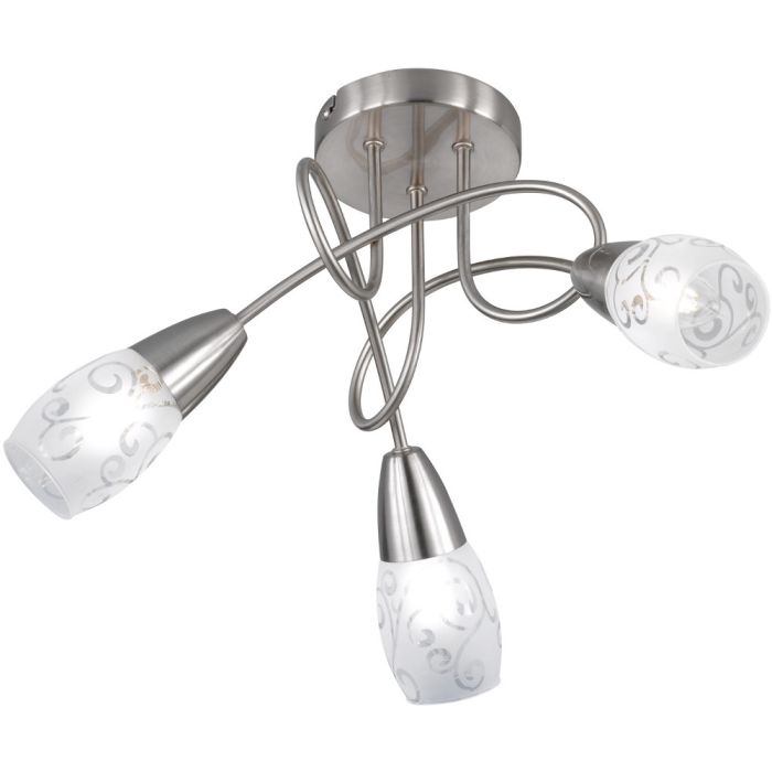 Trio  Plafondlamp Colmar staal 47cm 4017807357981