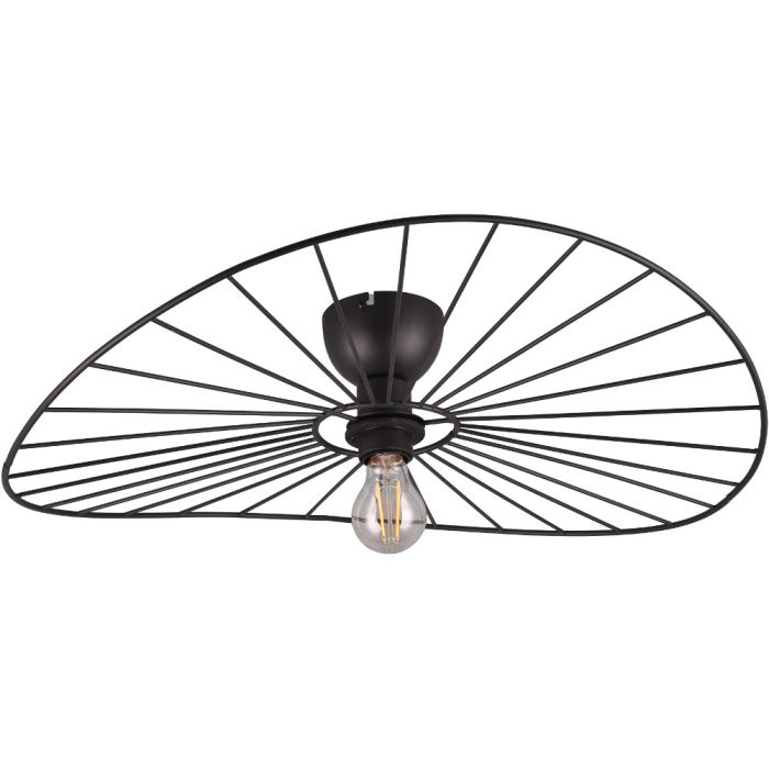 Trio  Plafondlamp Chapeau zwart 60cm 4017807574098