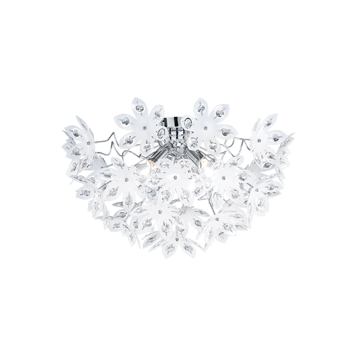 Trio  Plafonnière Blowball wit 55cm 4017807213843