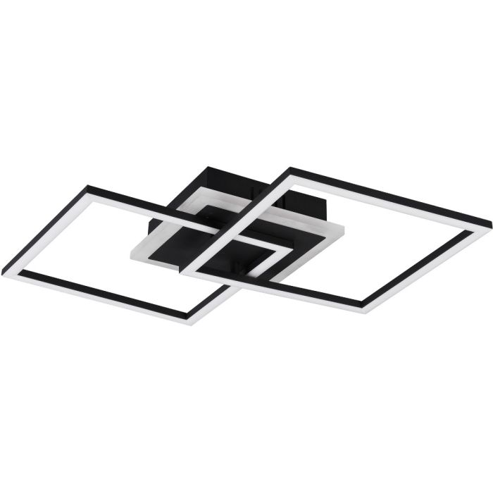 Trio  Plafondlamp Venida zwart 58cm 4017807445084