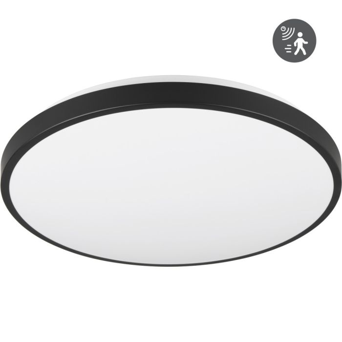 Trio  Plafonniere Loody zwart 39cm 4017807619607