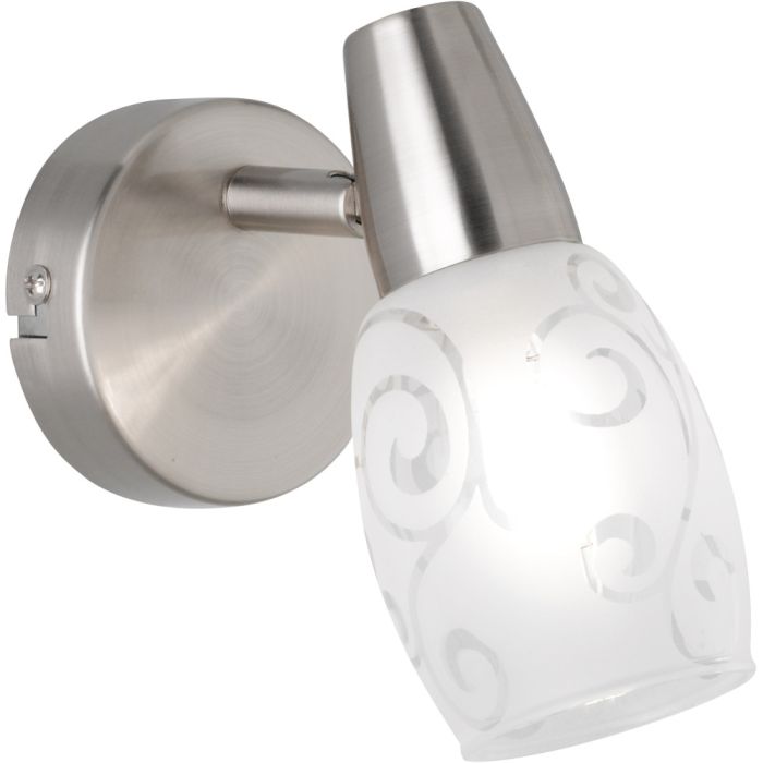 Trio  Spot Colmar staal 8cm 4017807305364