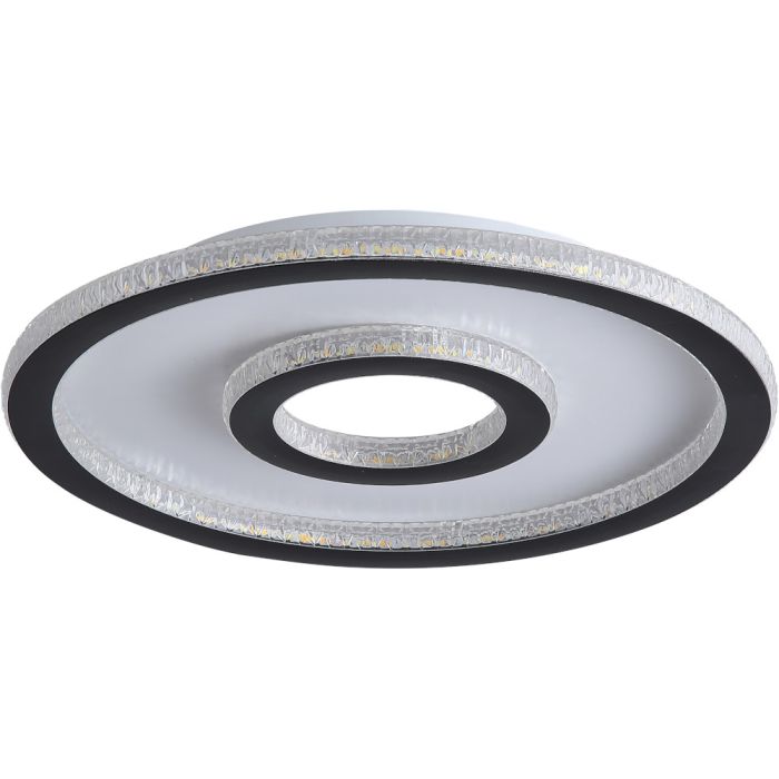 Searchlight Plafonniere Roundel zwart 35cm 5053423299556