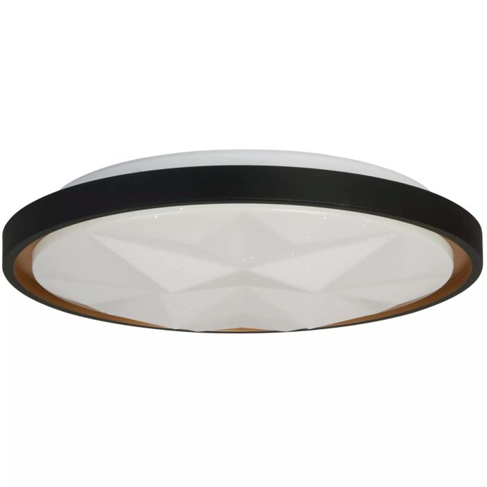 Searchlight Plafondlamp Satellite zwart 42cm 5053423273228